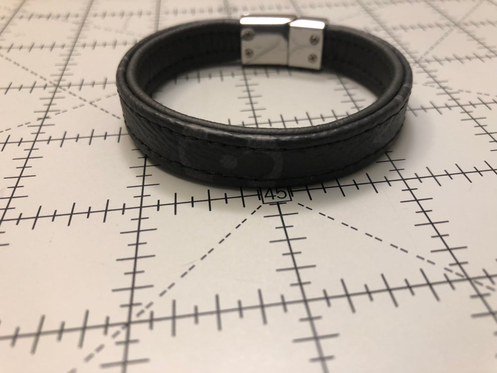 Custom LV Eclipse Monogram Watch Band (Black edges) – Corn Blakes