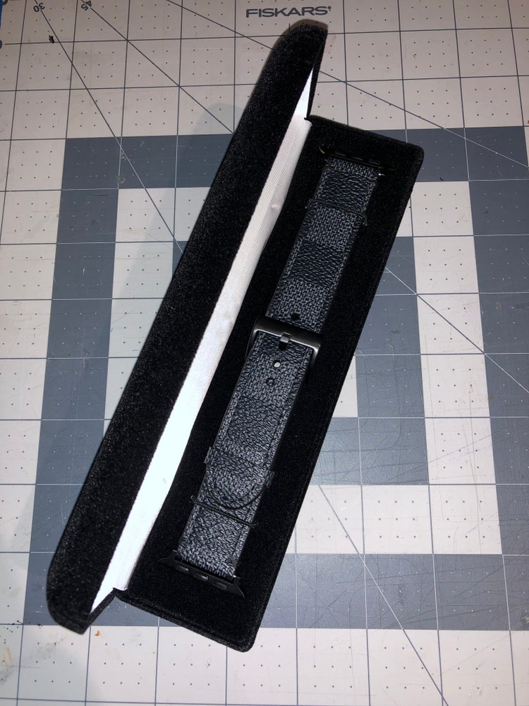 Upcycled LV Apple Watch Bands - Damier Graphite