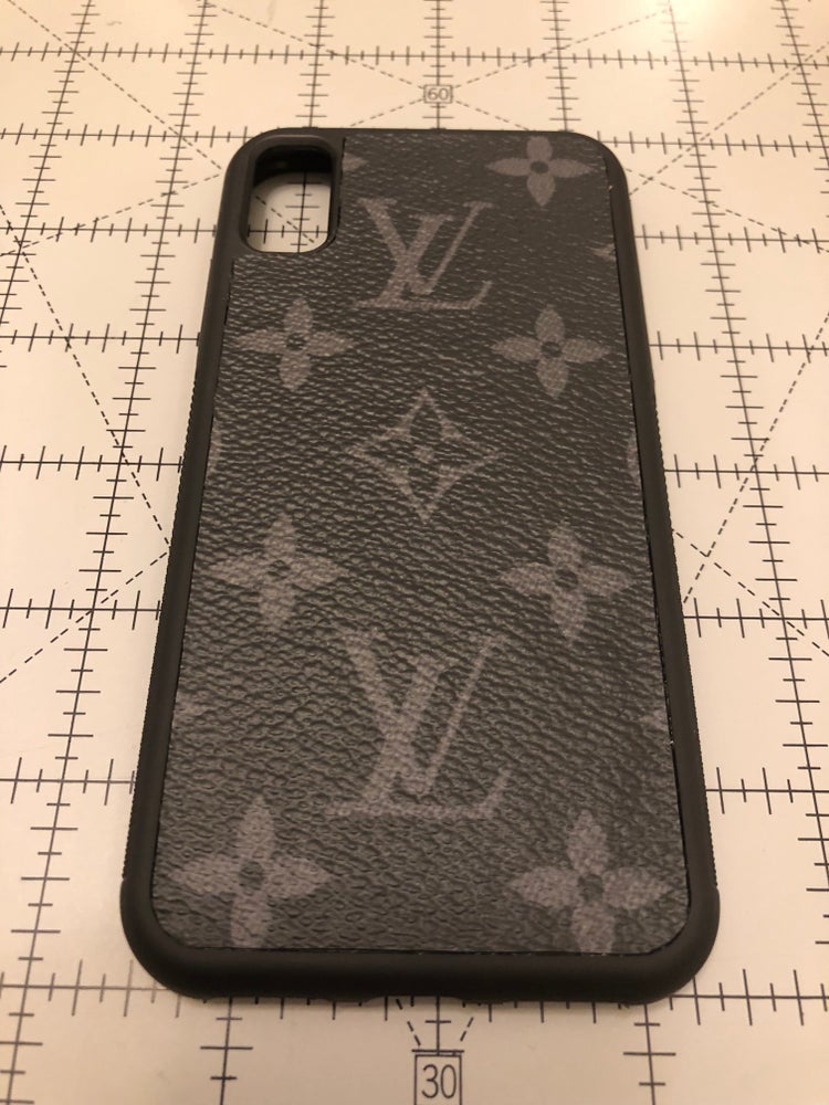 LV White Embossed Fabric Phone Case – JJ Customs