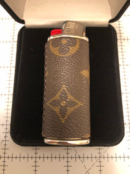Custom LV Silver Monogram Lighter Case